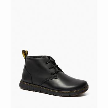 Dr Martens Férfi Rhodes Bőr Chukka Bakancs Fekete